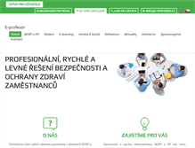 Tablet Screenshot of e-profesor.cz